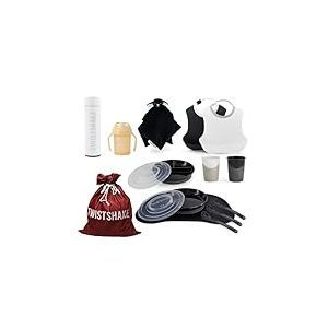 Twistshake Sac Cadeau de Noël pour Bébé - 2 Bavoirs, Assiette Divisée, Jouet Confort, Tapis clic avec Assiette, 2 Tasses, Biberon Isotherme, 360 Tasses et 3 Cuillères – Cadeau Parfait pour Bébé