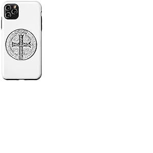 Croix de Saint Benoît Médaille de Saint Benoît Catholique Coque pour iPhone 11 Pro Max