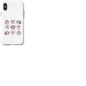 Éléphant Animal Fille Coquette Noeud Rose Maman Maman Coque pour iPhone X/XS