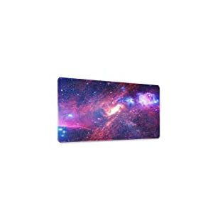 Tapis de Souris Morian 300 x 800 x 3 mm - Motif Ciel &eacute;toil&eacute; r&ecirc;veur - Antid&eacute;rapant et imperm&eacute;able - avec Bords Cousus (XG6)