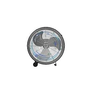 Cecotec Ventilateur de Sol Industriel Proindustry 3000, 240W, Diam&egrave;tre 76 cm, 3 Vitesses, Pales en Aluminium, D&eacute;bit d'Air 10473,3 m&sup3;/h, Design Transportable, Grille de Protection, Facile &agrave; Utiliser