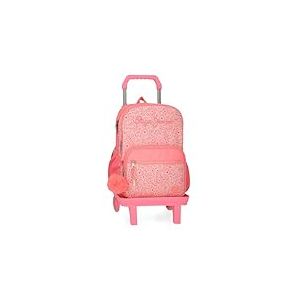 Pepe Jeans Nahid Sac à dos scolaire double compartiment avec chariot Rose 30 x 40 x 12 cm Polyester by Joumma Bags, rose, 30x40x12 cms, Sac à dos scolaire double compartiment avec chariot