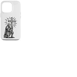 Chevalier chr&eacute;tien avec la Sainte Croix de J&eacute;sus-Christ Coque pour iPhone 13 Pro