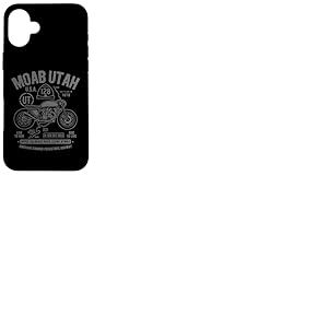 Moab Utah Route U-128 Colorado River Retro Moto Design Coque pour iPhone 16 Plus