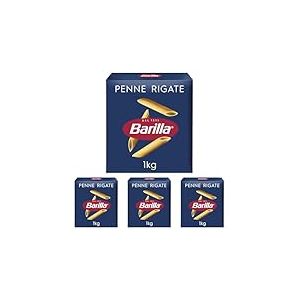 Barilla Pâtes Penne Rigate 1 kg (Lot de 4)