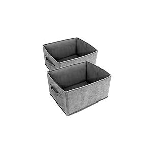 AiQInu Boite Rangement Vetement,2 pièces Boite Rangement Tissu Extra Large Pliables,Rangement Dressing Organisateur pour Ranger Sous-vètements, Soutien-Gorges, Cravates, Chaussettes