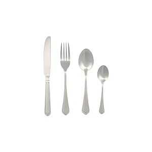 Salter BW12426EU7 Richmond M&eacute;nag&egrave;re 24 pi&egrave;ces : service de couverts en acier inoxydable 18/10, pour 6, six couteaux, fourchettes, cuill&egrave;res &agrave; soupe et cuill&egrave;res &agrave; caf&eacute;, garantie 50 ans, argent