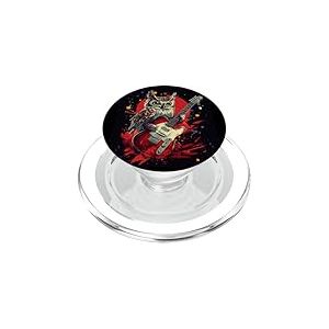 Costume de chouette amusant à bascule avec une guitare électrique PopSockets PopGrip pour MagSafe