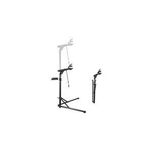 VEVOR Pied d'atelier vélo pliable, hauteur réglable 1035-1630 mm, support de réparation de vélo robuste, charge 38,56 kg, stand de bicyclettes avec plateau à outils magnétique, pour VTT et vélos route
