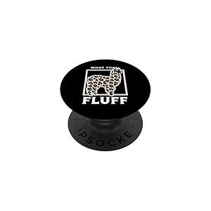 What Tha Fluff Leopard Alpaga | Imprimé Animal Amusant PopSockets PopGrip Adhésif