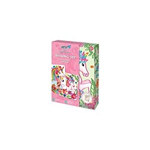 ARTISTA 9301933 - Kit de bricolage pour quilling - Licorne - Kit créatif pour enfants - Dans une boîte de rangement pratique