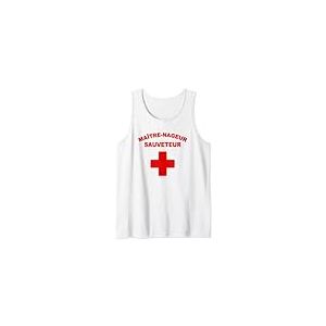 [[Design Devant]] T-shirt Maître-nageur Sauveteur Débardeur