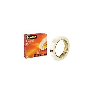 Scotch Crystal Ruban 12 mm x 33 m Transparent (Lot de 6)