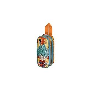 Dragon Ball Super-Trousse Double, Multicolore, 22 x 9,5 cm