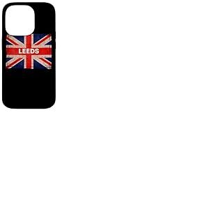 Drapeau souvenir de l'Angleterre de Leeds Grande-Bretagne Coque pour iPhone 14 Pro