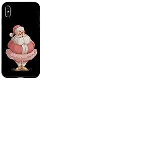 Costume de P&egrave;re No&euml;l dodu Amusant en Ballerine Rose Coque pour iPhone XS Max