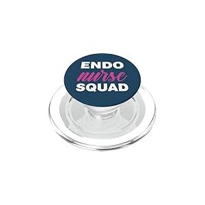 Infirmi&egrave;re endoscopique enregistr&eacute;e GI Nurses RN Endo Nurse Squad PopSockets PopGrip pour MagSafe
