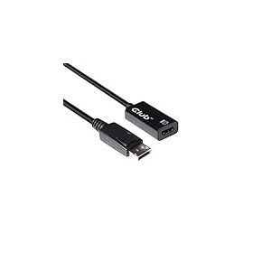 Club 3D CAC-1080 DisplayPort 1.4 vers HDMI 2.0a HDR Actif Noir