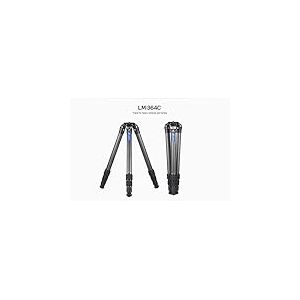 Leofoto - Summit - Tr&eacute;pied en Carbone pour appareils Photo - Capacit&eacute; de Charge de 30 kg - Pieds Extensibles - Hauteur: 9 cm - 145 cm - LM-364C