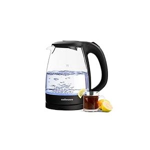 Mellerware - Bouilloire électrique Spring! 2200W | Thermostat Réglable | 100°C | Capacité de 1,7L | Indicateur de niveau d'eau | Design élégant en Acier Inoxydable | Sans BPA