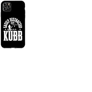 Facilement distrait par Kubb Viking Chess Funny Kubb Coque pour iPhone 11 Pro Max