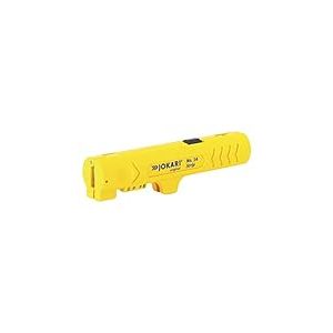 JOKARI T30140 Dénudeur Strip No. 14 (pour câbles en PVC avec un Ø de 4,4 à 29,9 mm, pour dénuder dans les boîtes de raccordement, lame pour la découpe longitudinale incluse) 460230