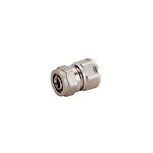 Dipra 120034 Raccord Multicouche à Compression Droit Fixe, Femelle F12/17, diamètre 16mm