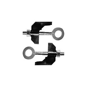 cyclingcolors 2X Tendeur de Chaine M6 v&eacute;lo hollandais Gazelle 65mm ajusteur Tension &agrave; vis &eacute;paisseur Cadre 7,5mm Argent
