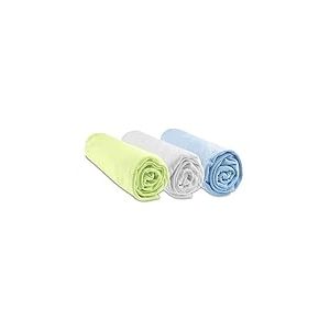 Draps Housse pour Couffin 32x72 Ovale | Anis Blanc Ciel | 100% Bambou | Compatible avec Matelas Ovale pour Couffin, Nacelle, Landau | Oeko Tex | Fabriqué en Europe |