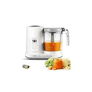 TopStrong Robot Cuiseur Mixeur pour B&eacute;b&eacute;, Cuiseur Vapeur Mixeur Multifonction avec Fonction Autonettoyante, Mixage, D&eacute;cong&eacute;lation, R&eacute;chauffage et Maintien, Sans BPA, Diversification Alimentaire
