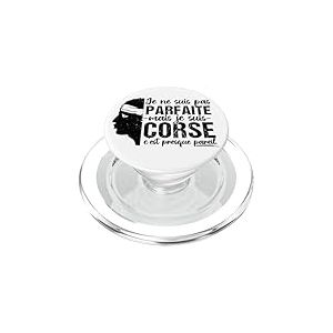 Je Ne suis Pas Parfaite mais Corse Cadeau T&ecirc;te De Maure PopSockets PopGrip pour MagSafe