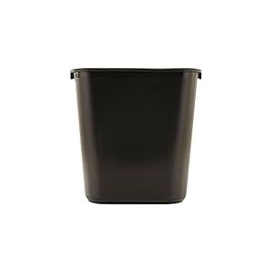 Rubbermaid Corbeille &agrave; papier 26,6 litres Rectangulaire PE Noir