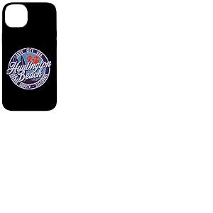Cool Huntington Beach Surf City, Vintage, Badge de Surf Coque pour iPhone 14 Plus