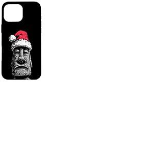 Costume de Statue de Moai drôle au Look de Noël Coque pour iPhone 16 Pro Max