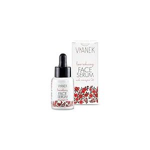 VIANEK Sérum facial anti-rides. Sérum visage pour peau mature, réduit les rides et améliore la résistance et l'élasticité de la peau. Cosmétique naturel végétalien pour homme et femme taille 30 ml.