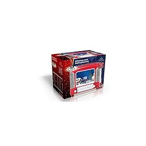 Christmas Gift 79811 Scène de Noël 9 LED pl b/o, Tissu, Multicolore