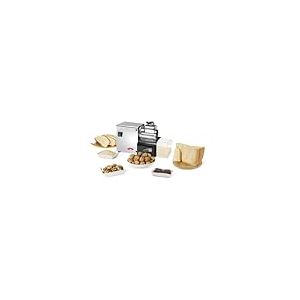 Râpe électrique professionnelle idéale pour fromages durs et semi-durs, pain, chocolat, fruits secs - en acier, 32,5 x 15 x 27 cm, 200 W