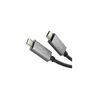 KabelDirekt – 1m Câble universel USB-C (pour transmission vidéo, transmission de données, version 3.1 Gen2, alimentation électrique, PD 4, 60 W, puce intégrée)