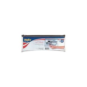 HELIX CLEAR PENCIL CASE 330X125 AST P12
