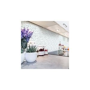 Sticker Mural Carrelage adh&eacute;sif Cuisine Salle de Bain - 60 Stickers Carreaux DE Ciment TERRAZZO BERTOLI - 60stickers15x15cm