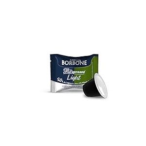 Caffè Borbone Respresso Mélange Light - 50% de Caféine en moins que le Mélange Bleu - 100 Capsules - Compatible avec les machines à café à usage domestique Nespresso*