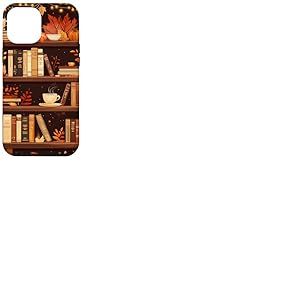 Bookish Étagère rétro d'automne Bibliothèque d'automne Coque pour iPhone 12 Pro Max