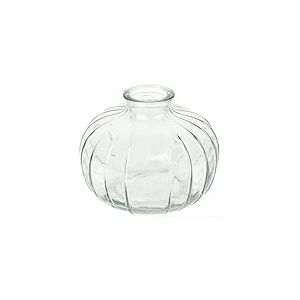 Talking Tables Vase Soliflore en Verre Transparent pour Fleurs Décoration Élégante Centre de Table Mariage Rebord de Fenêtre Fêtes Jardin Dîner d'Été Cheminée Cadeau Hauteur 8 cm