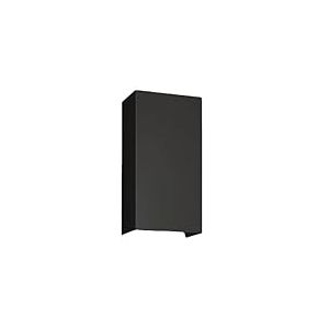 TEKA - Cache-tube supérieur DVI 800 mm, rallonge de hotte, fabriqué en acier inoxydable, couvre tubes pour hottes décoratives, élégance et survie, taille 330 x 270 x 800 mm, couleur noir mat