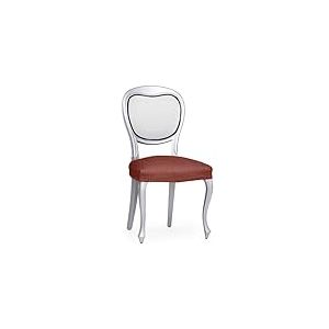 Eysa Housse de Chaise Extensible sans Dossier Marron Lot de 2 Design Luz