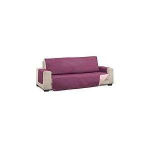 Martina Home Diamant Housse de canapé 4 Places - Aubergine/Saumon