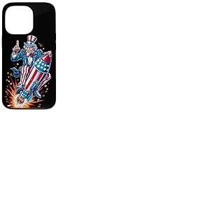 Fus&eacute;es patriotiques pour Les Amateurs d'espace et de Feux d'artifice en Couleur am&eacute;ricaine Coque pour iPhone 13 Pro