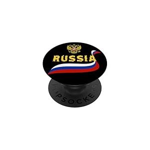 Drapeau de la Russie, Drapeau de la Russie. PopSockets PopGrip Adh&eacute;sif