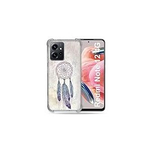 Coque Renforcée en Verre Trempé pour Xiaomi Redmi Note 12 4G Zen Attrape Reve Blanc