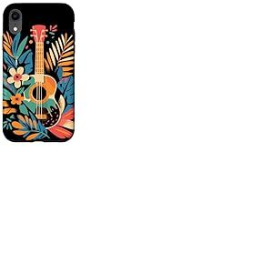 Ukulele Cartoon Look Guitalele Coque pour iPhone XR